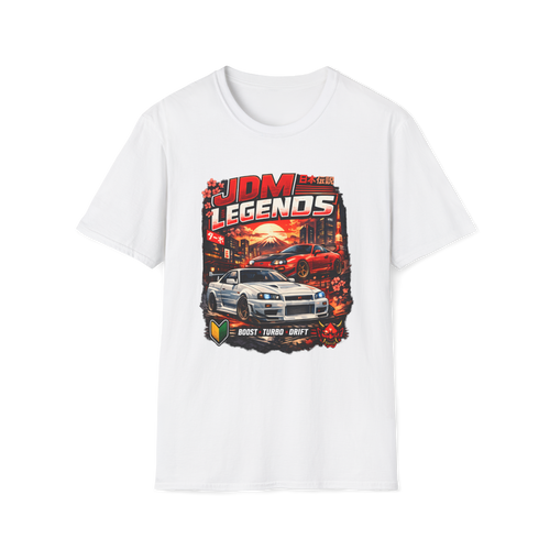 JDM Legends T-Shirt — Retro Sunset Skyline Street Racing Tee