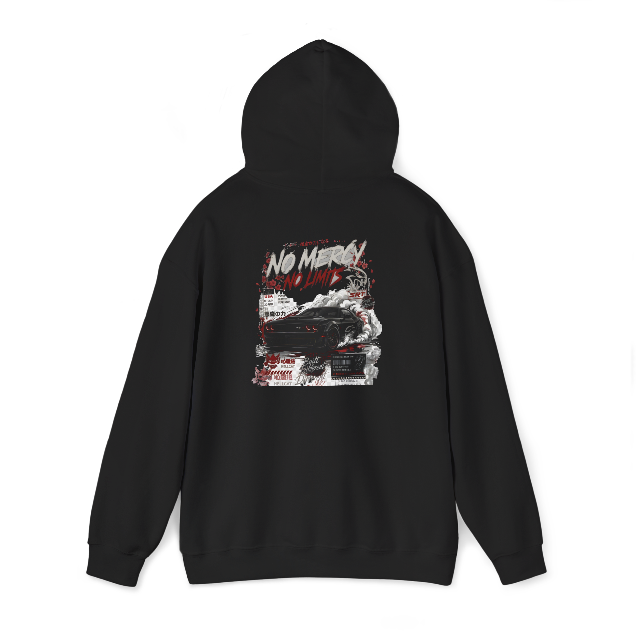SRT Hellcat Hoodie – No Mercy Muscle Car Pullover
