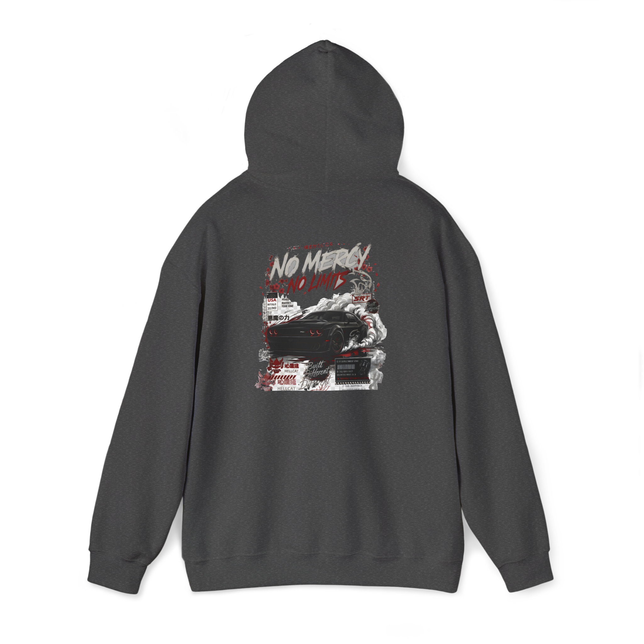 SRT Hellcat Hoodie – No Mercy Muscle Car Pullover