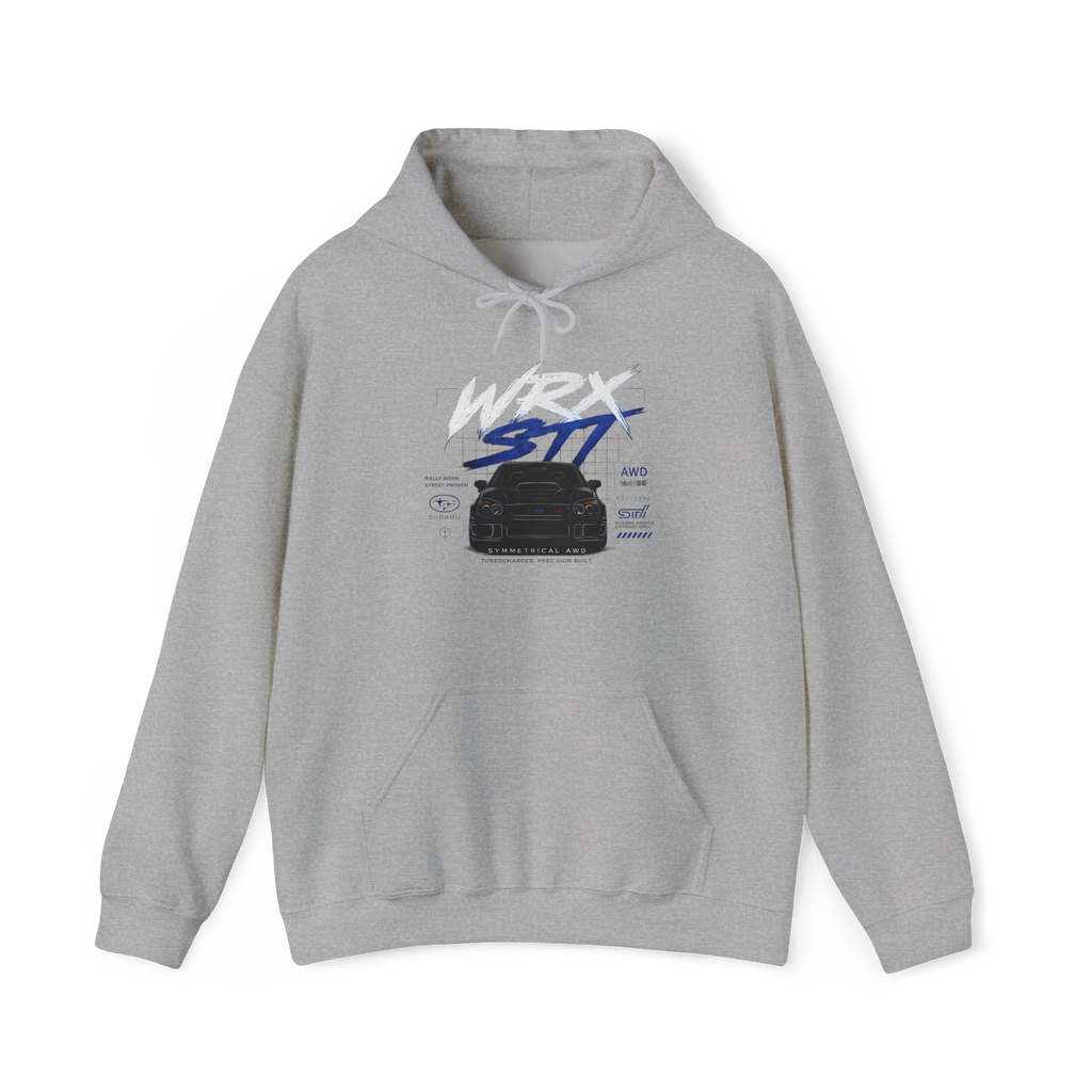 WRX STI Performance Hoodie — Racing Car Graphic Pullover