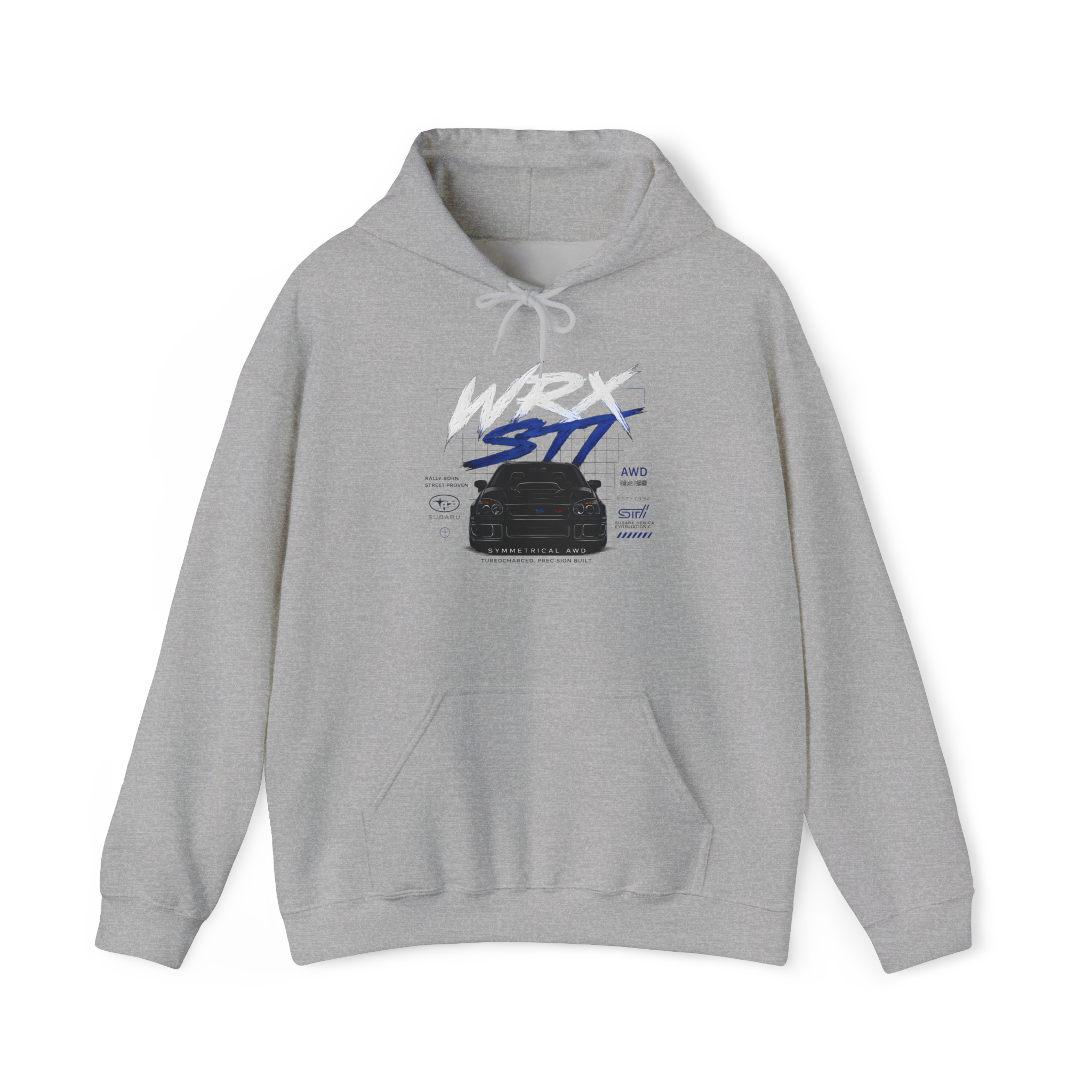 WRX STI Performance Hoodie — Racing Car Graphic Pullover