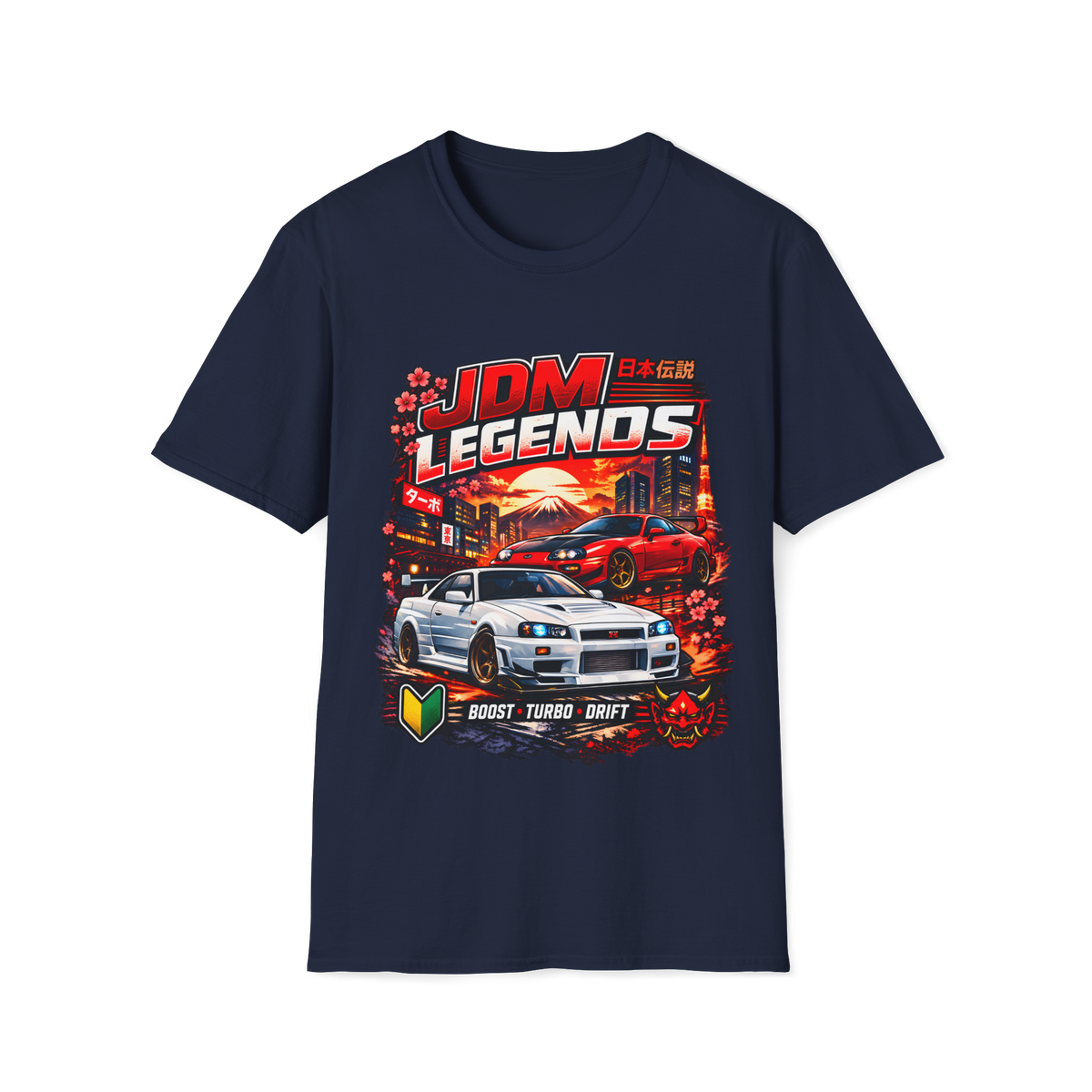 JDM Legends Car Tee — Retro Street Racing Graphic T-Shirt