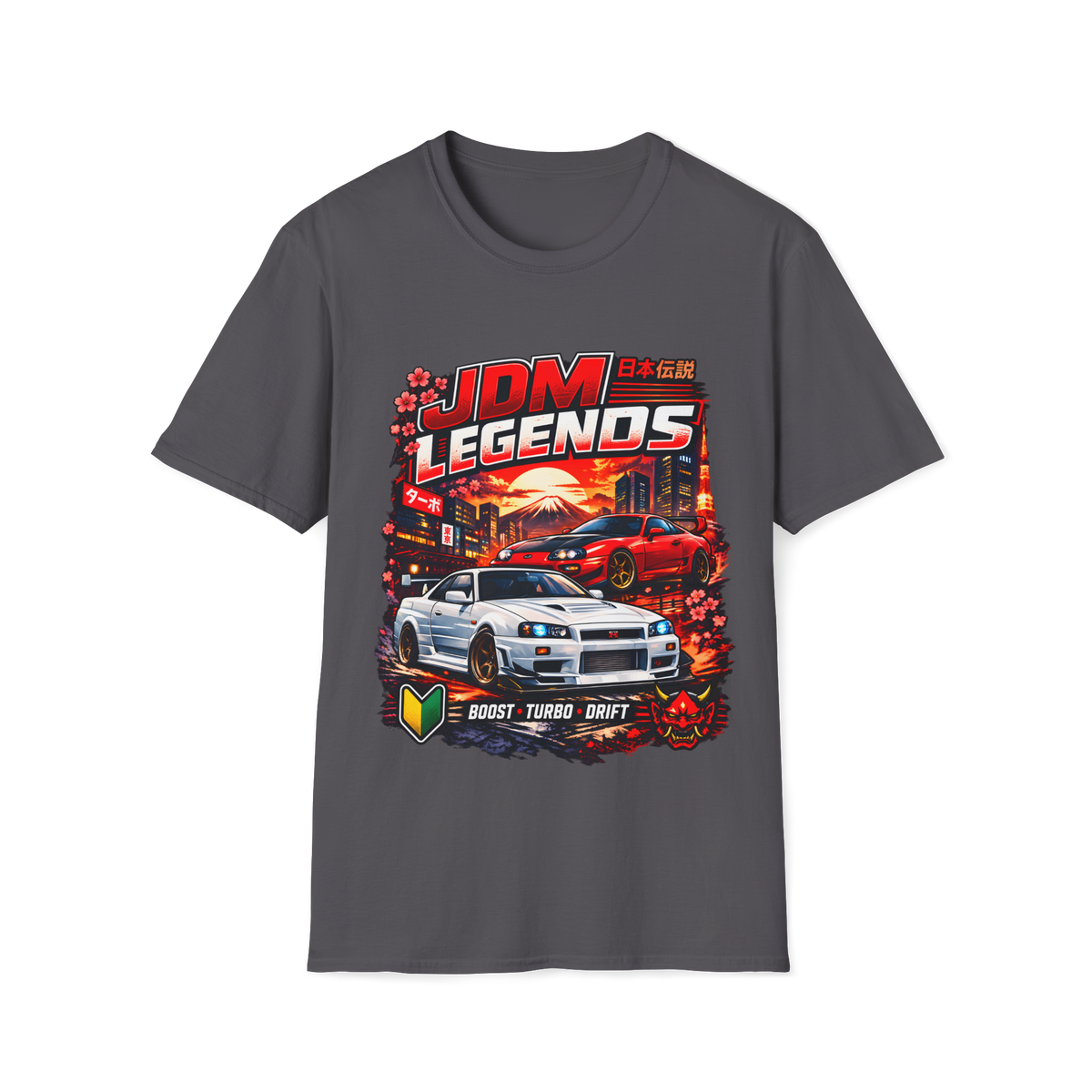 JDM Legends Car Tee — Retro Street Racing Graphic T-Shirt